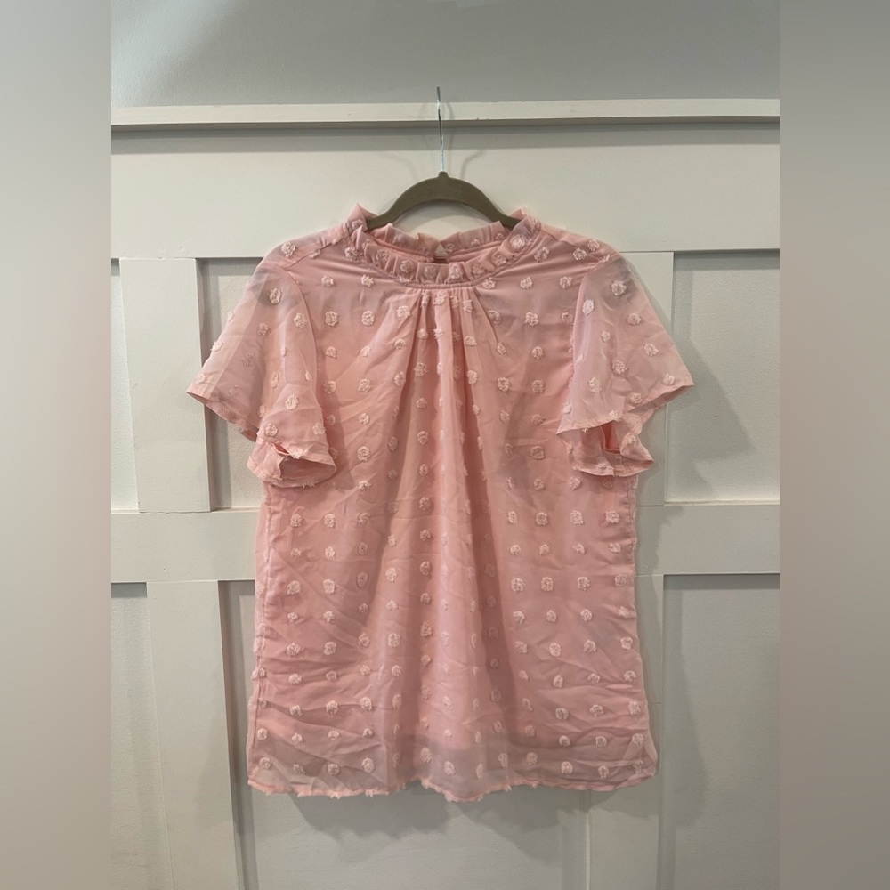 Pink Dotted Blouse